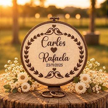 Porta-Alianças Personalizado