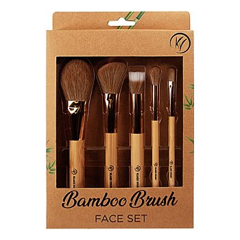 Kit Pincéis Rosto Klass Vough Bamboo Brush Face Set Bfs-02