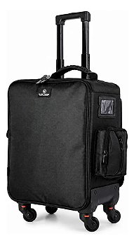 Mochila Com Rodinhas Kc-20 Pro Cor Preta Klass Vough