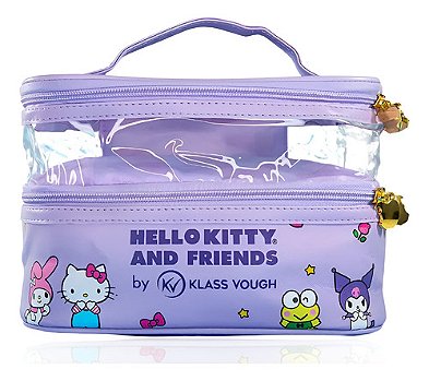 Necessaire Dupla Hello Kitty And Friends Klass Vough Lilás