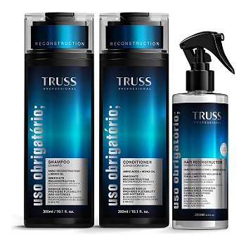 Kit Shampoo+condicionador+spray uso obrigatorio Truss