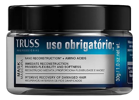 Mini Mascara Hidratante Uso Obrigatorio Truss 30g