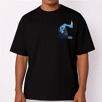 Camiseta MIXER Preta Serie Sonora Lâmina SkateBoards | Street Original