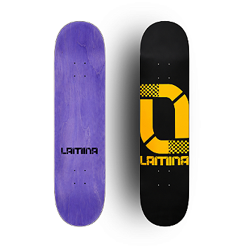 Shape NuGrid Preto Maple Canadense | Lâmina SkateBoards