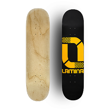 Shape NuGrid Preto Maple Canadense | Lâmina SkateBoards