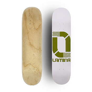 Shape NuGrid Branco Maple Canadense | Lâmina SkateBoards