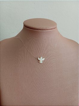 Colar Nylon Espírito Santo Prata 925
