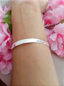 Bracelete Liso 6m Prata 925