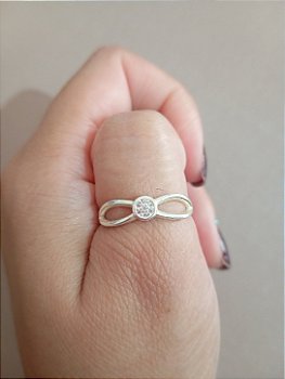 Anel Infinito Prata 925