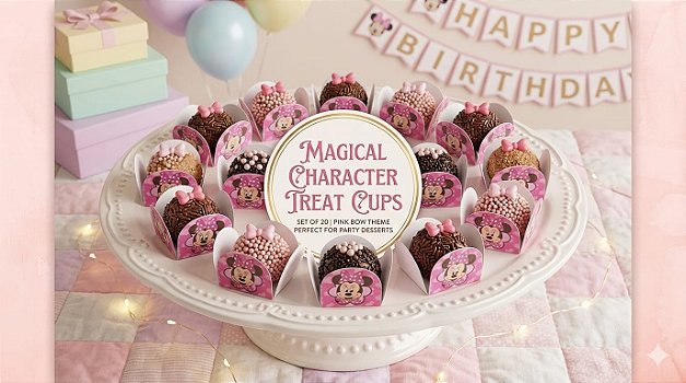 10 Forminhas para Docinhos Minnie Confeiteira