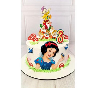 Topo de Bolo Personalizado Branca de Neve