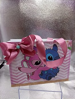 Kit 10 Sacolinhas Surpresa Stitch e Angel