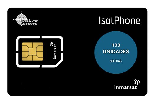 Cartão 100 Unidades para linha IsatPhone - 90dias