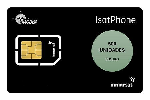 Cartão 500 Unidades para linha IsatPhone - 365 dias