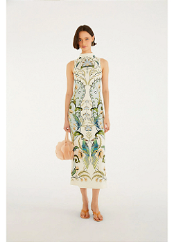 Vestido Midi Estampado Milena