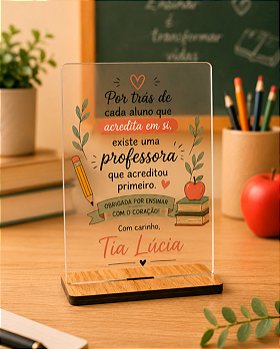 Porta Retrato Acrílico Personalizado