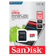 CARTAO DE MEMORIA 64GB SANDISK ORI CLASSE 10 A1 100 MB/S