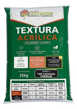Textura Top Fachada Premium 25kg - Textucor - Uso Int / Ext