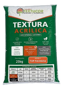 Textura Top Fachada 25kg - Textucor - Uso Interno E Externo