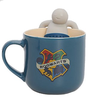 Caneca com Infusor Hogwarts Houses - Harry Potter