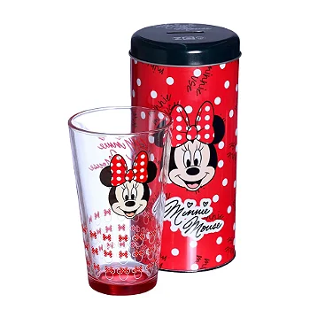 Kit Copo + Cofre - Minnie Mouse