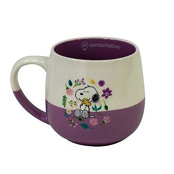Caneca Maggie Floral - Snoopy