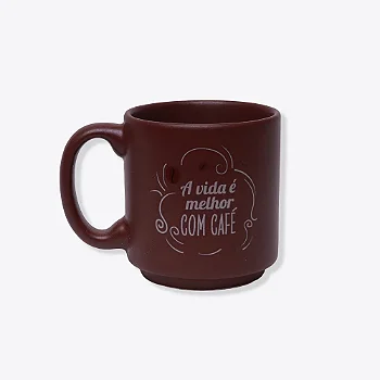 Caneca Mini Tina - A Vida é Melhor com Café