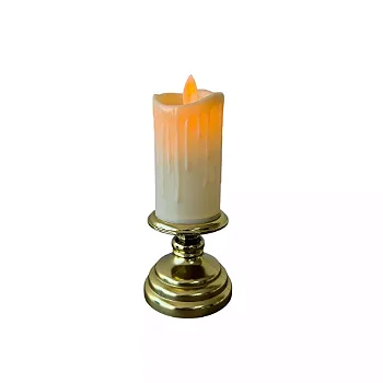 Vela de Led - Castiçal Dourada Média