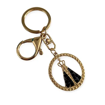 Chaveiro Dourado Nossa Senhora Aparecida