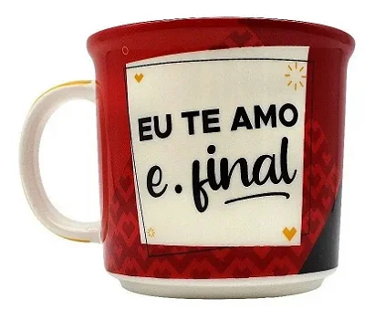 Caneca Tom - Eu te amo e ponto Final