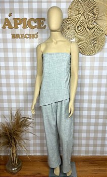 Macacão Dzarm Feminino Viscose e Elastano