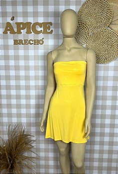 Vestido Tubinho Forever 21 Amarelo G