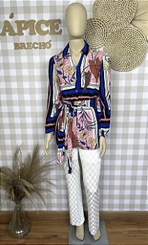 Camisa Chemise Mamo Estampado Tamanho 40