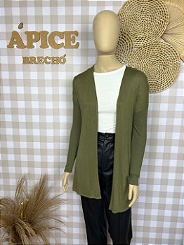 Cardigan Zinzane Verde Tamanho P