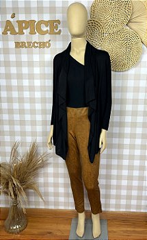 Cardigan Feminino Preto White Tamanho M