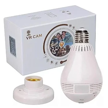 Câmera WiFi Lâmpada Full HD 360° Kapbom