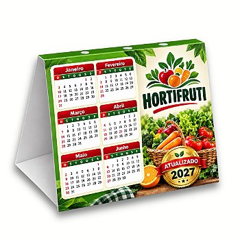 25 Calendários de Mesa com Porta canetas 25x14