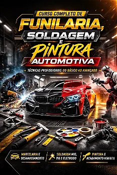 Curso Completo De Funilaria, Soldagem E Pintura Automotiva