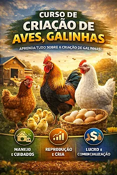 Curso De Criação De Aves, Galinhas, Patos, Perus, Codorna, Ema