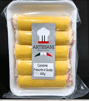 Canelone presunto e queijo