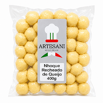 Nhoque recheado com queijo