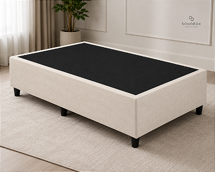 Base Box Solteirão Linho 88X188X40