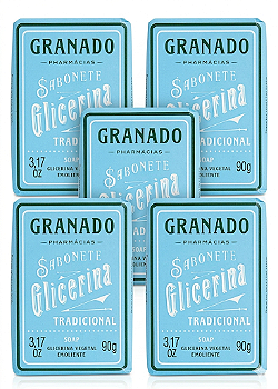 Kit 5 Sabonetes Granado Glicerina 90g