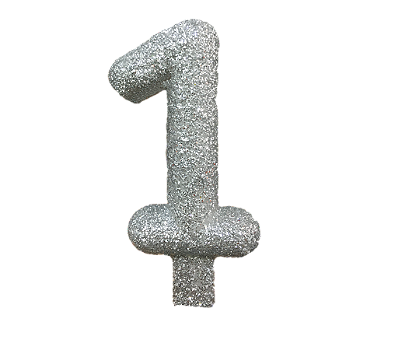 Vela Glitter Premium Nº 1