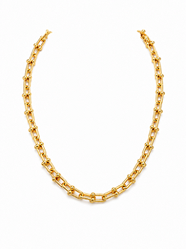 Colar Tiffany Slim Banho de Ouro