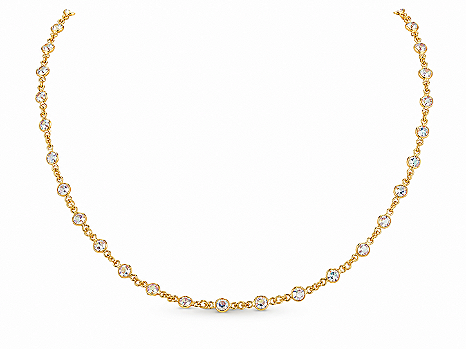 Colar Choker Esfera de Luz Banho de Ouro