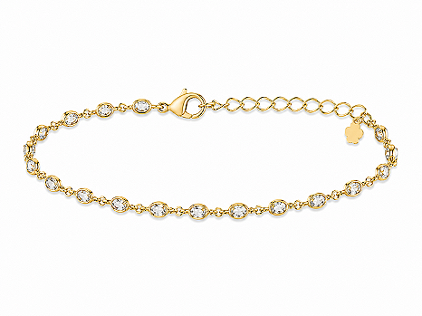 Pulseira Esfera de Luz Banho de Ouro