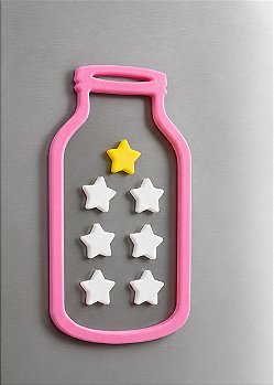 Pote De Incentivo E Recompensa Positiva Infantil 7 Estrelas Magnético