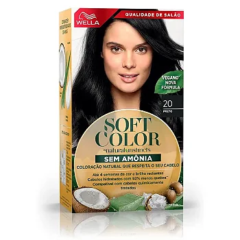 Soft Color - Preto 20 - Tintura Sem Amônia