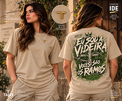 Camiseta IDE - TALIT - AREIA - Cód.: 001